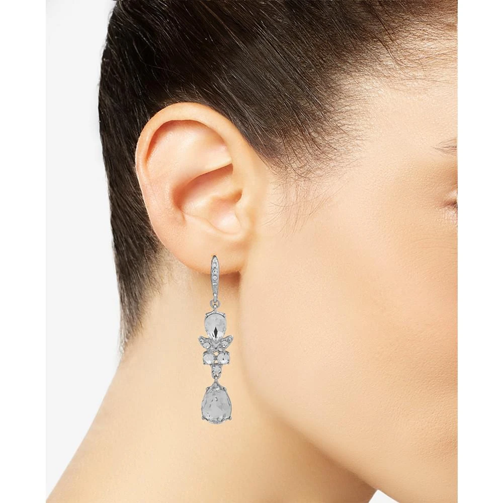 Givenchy Crystal Double Drop Earrings 2