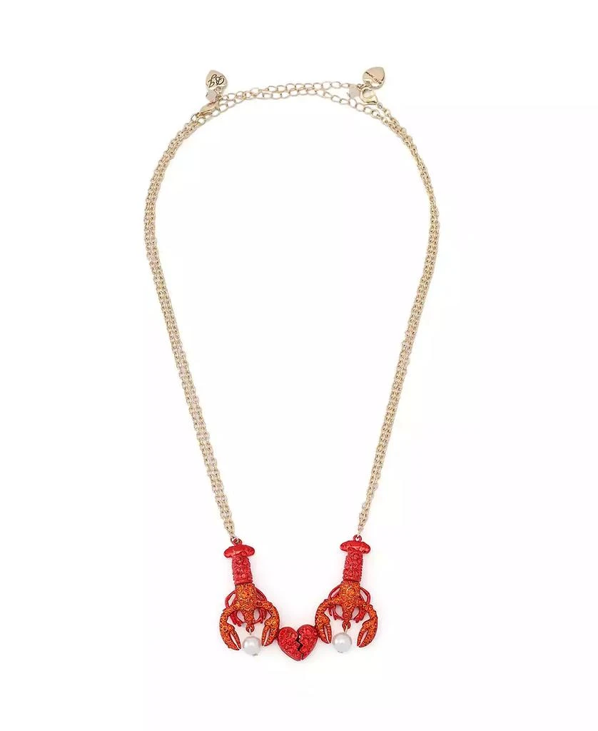 Betsey Johnson Mermaid Jewels Lobster Friendship Necklace Set 2