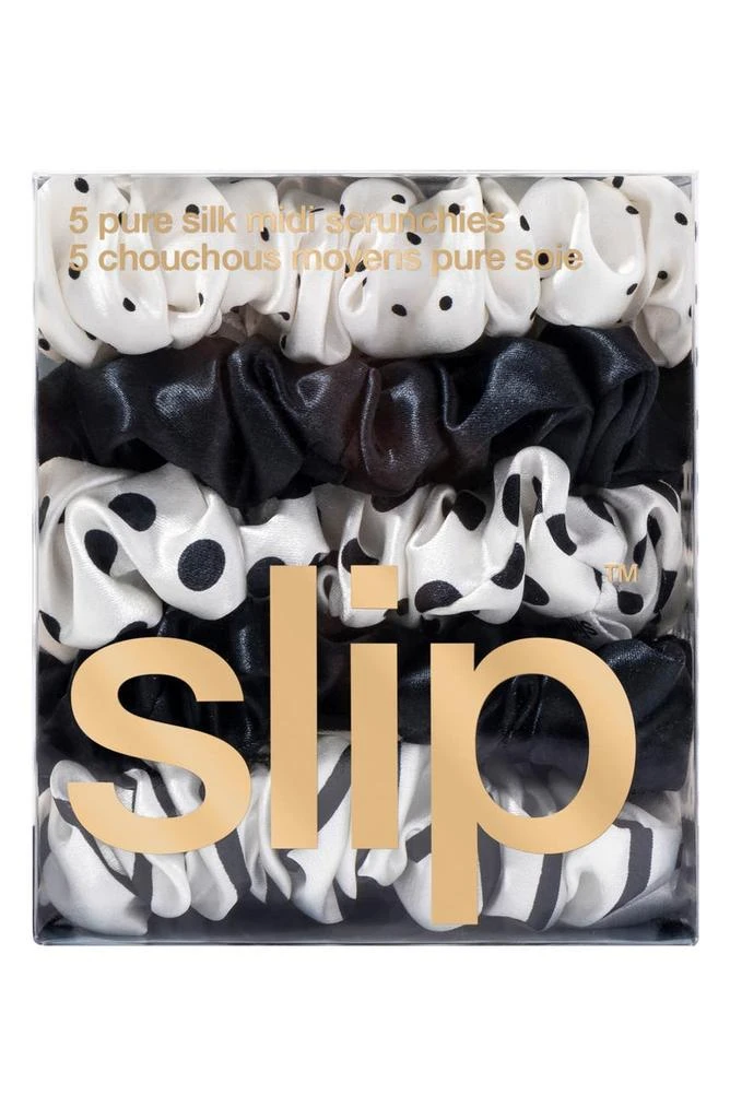 slip 5-Pack Midi Silk Scrunchies 2