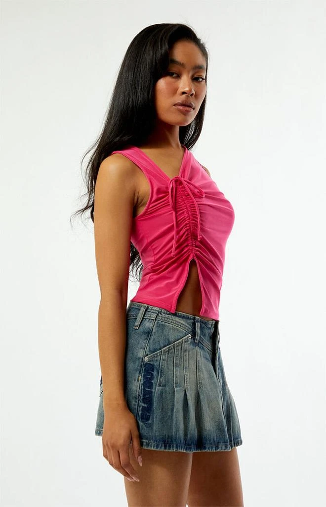 Playboy By PacSun Pleated Denim Mini Skort 3