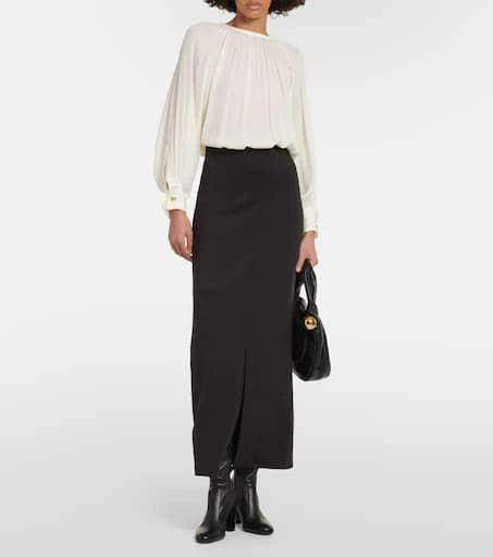 Max Mara Narvel silk crêpe top 2