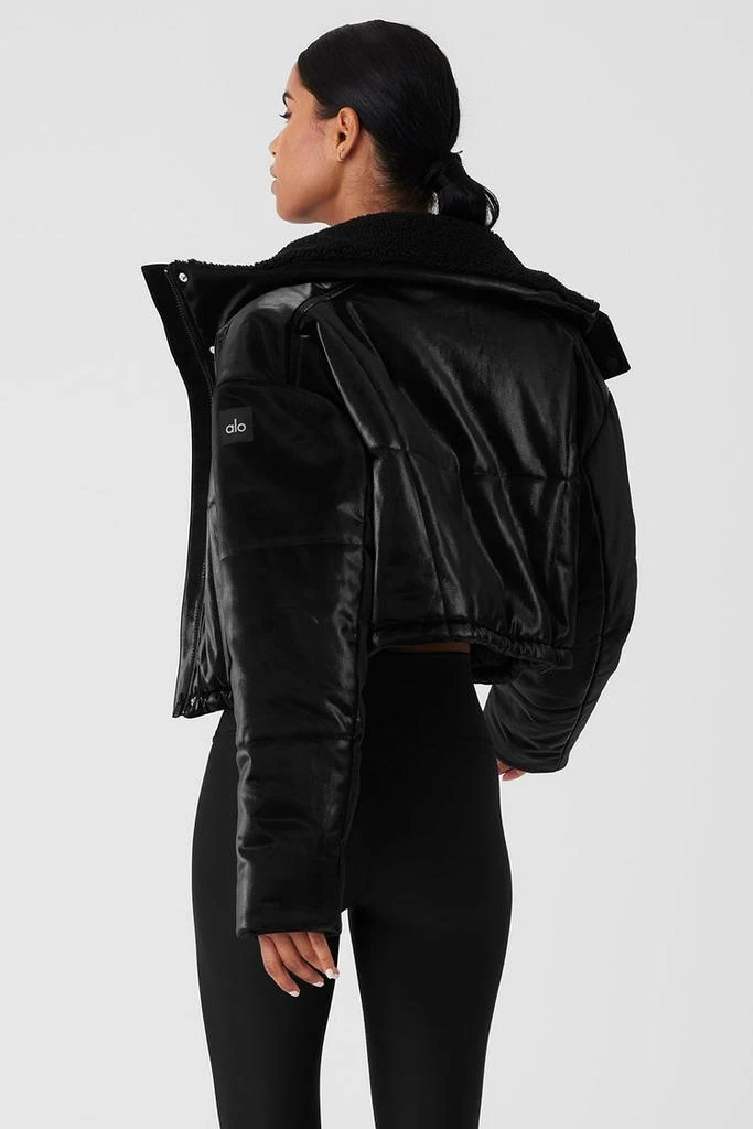 Alo Orion Cropped Puffer - Black 2