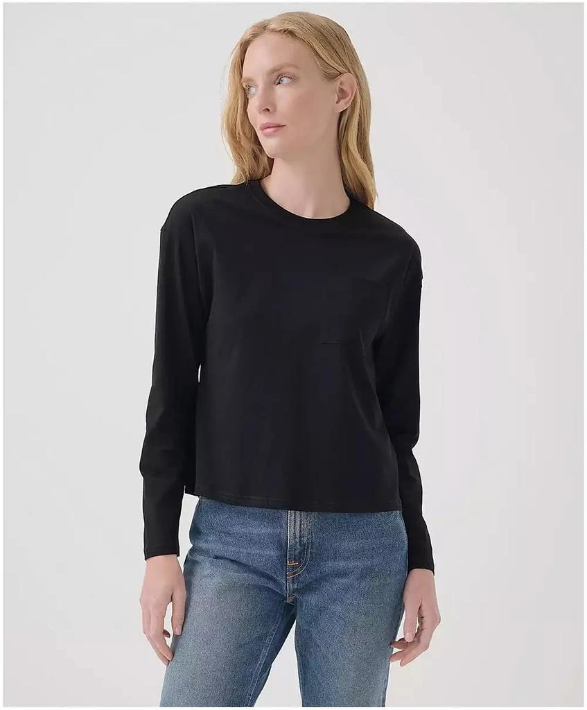 Pact Women's Organic Cotton Softspun Long Sleeve Pocket Tee 1