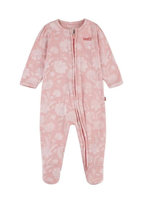 Levi's S Baby Girls Floral Printed Footed Coverall 1