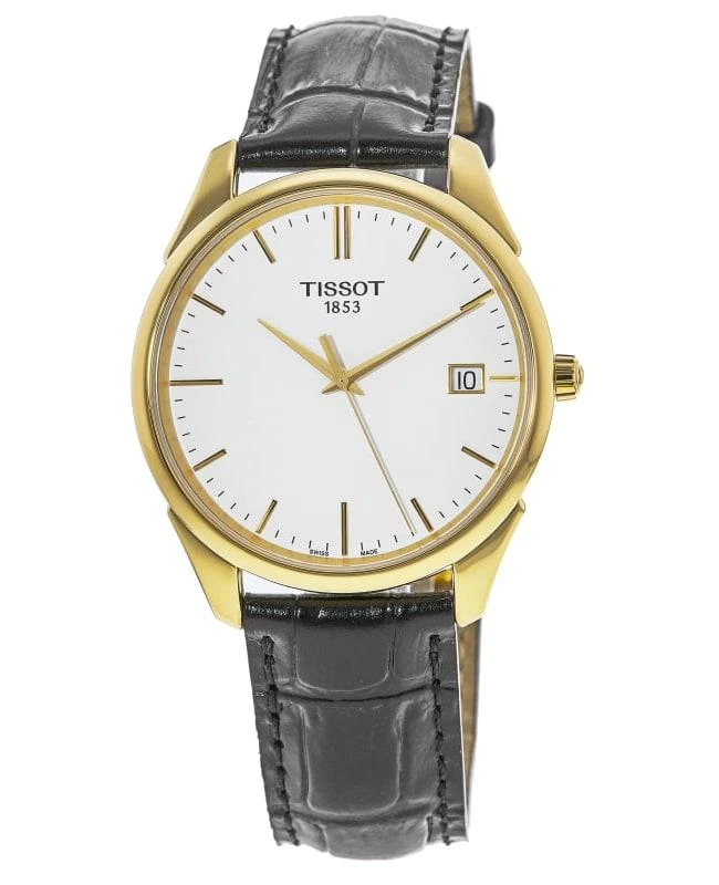 Tissot Tissot Vintage 18kt Yellow Gold Leather Strap  Men's Watch T920.410.16.011.00 1