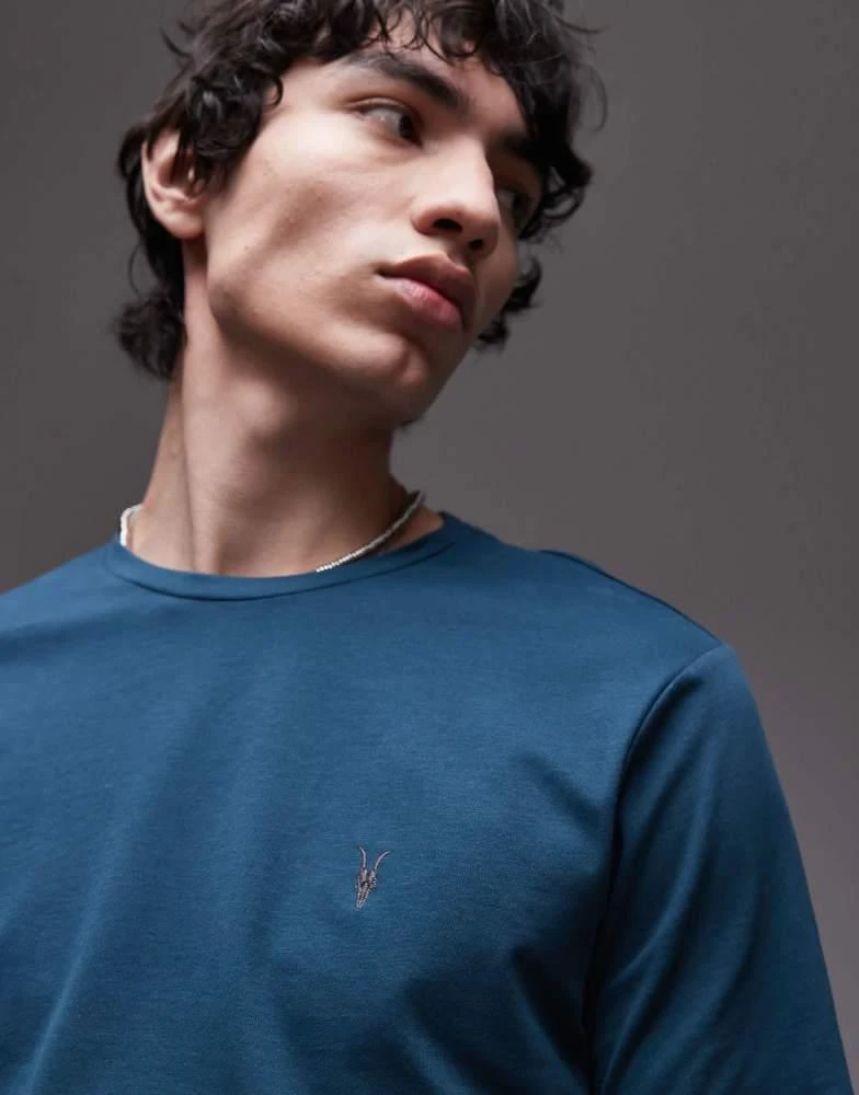 ALL SAINTS AllSaints Brace brushed cotton t-shirt in cove green 3