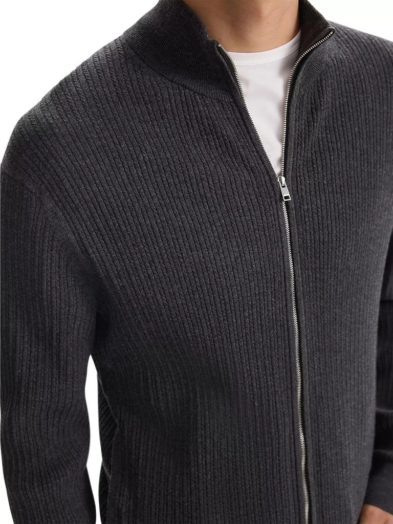 Theory Riland Cable-Knit Full-Zip Sweater 5