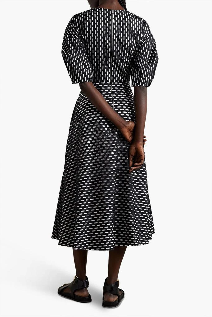 Partow Amelia laser-cut cotton-poplin midi dress 3
