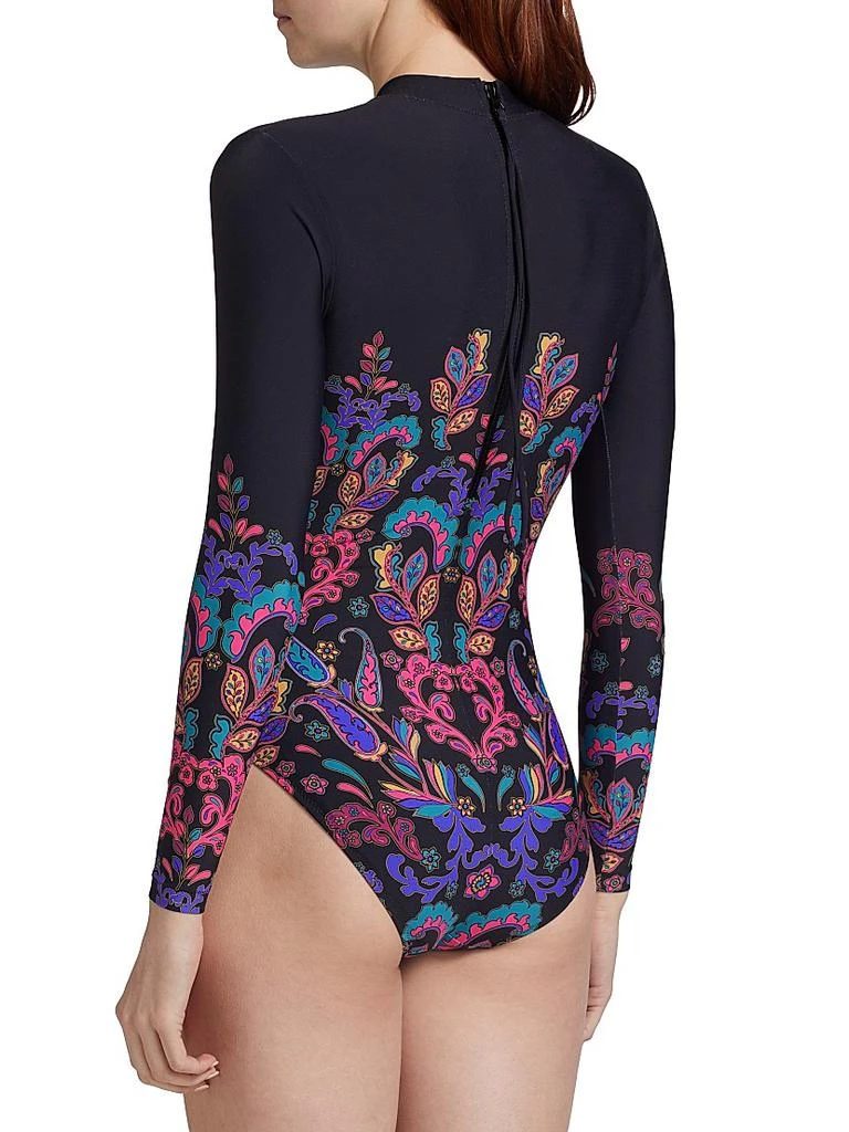 Johnny Was Fatima Paisley One-Piece Swimsuit 4