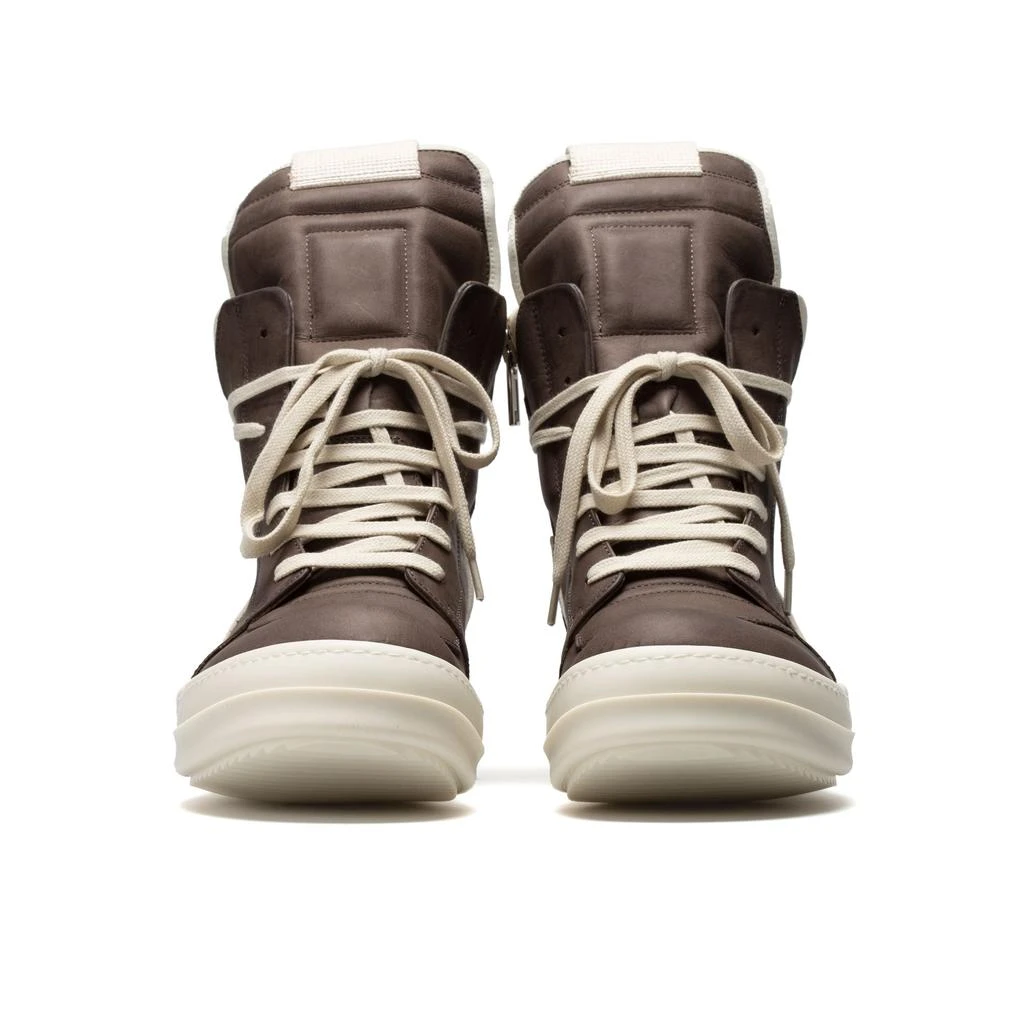 Rick Owens Geobasket Sneakers (Dust/Milk/Milk) 3