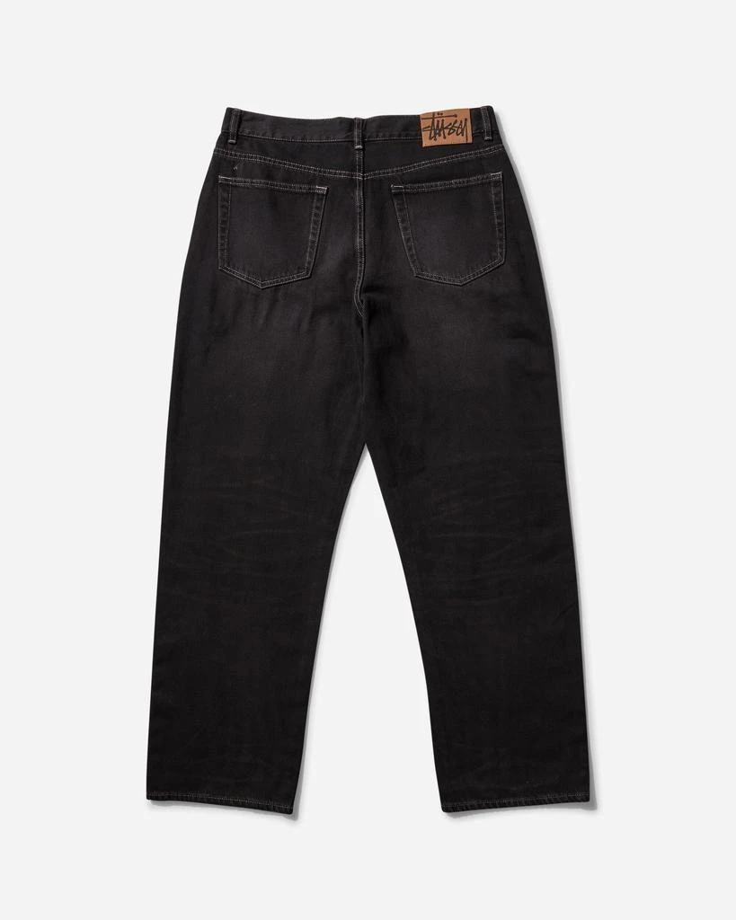 STUSSY Men's Big Ol' Jeans Vintage Wash Denim Black 2
