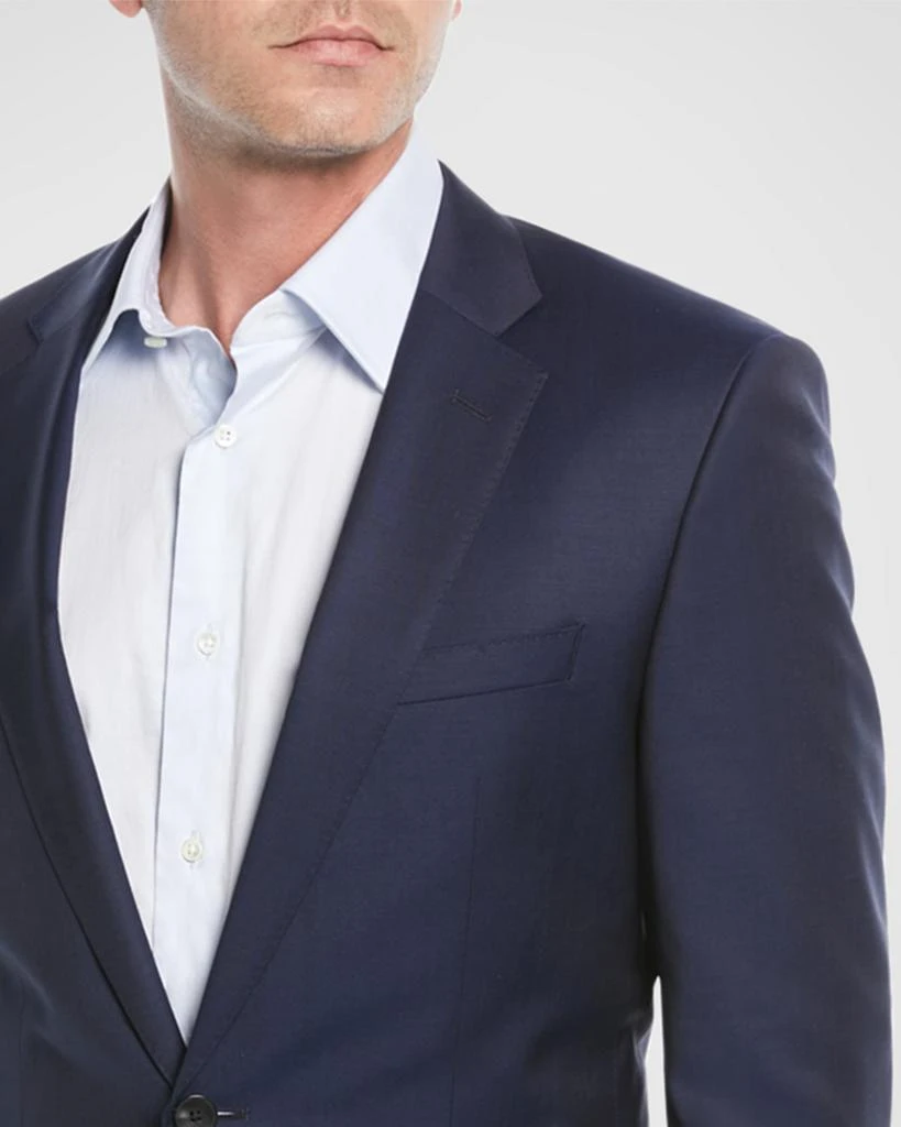 Hugo Boss Men's Wool Basic Two-Piece Slim Fit Suit, Blue 6