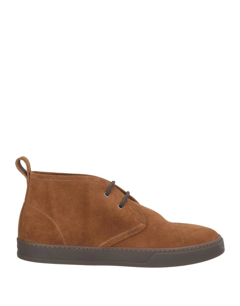 Doucals Dark Brown Suede Ankle Boot With Elastic Inserts - NWT Doucal main image 2