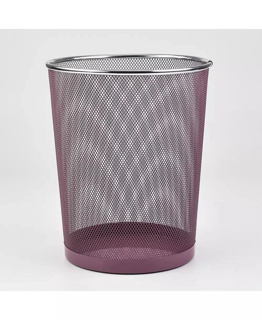 Trio Essentials 10 Liter Mesh Waste Basket Can for Garbage, Round Open Top Trash Can for Office, Bathroom, Bedroom, Kitchen 4
