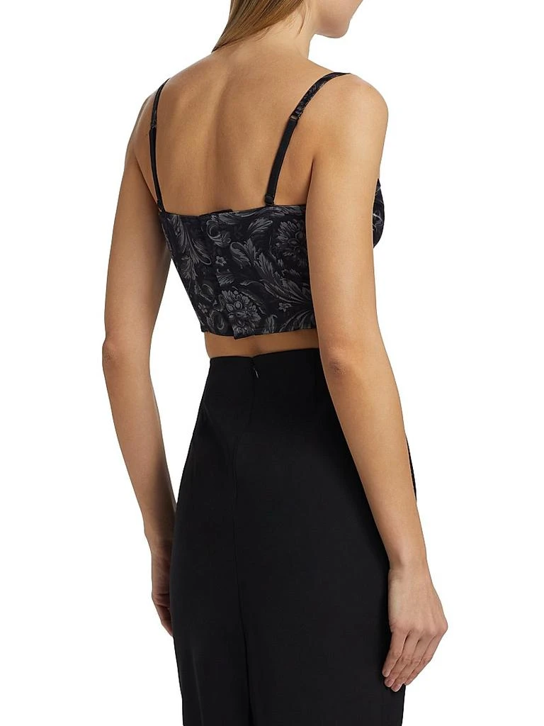 Versace Barocco '92 Stretch Satin Balconette Bra Top 5