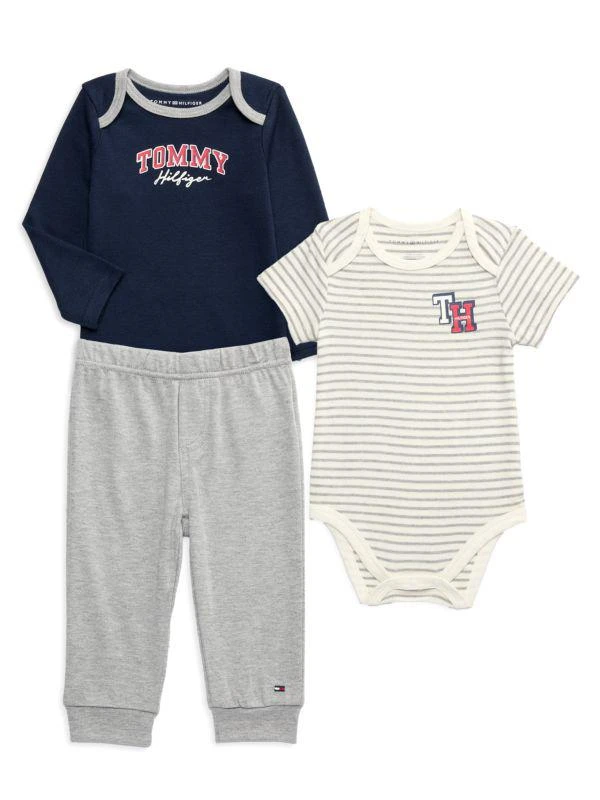 Tommy Hilfiger Baby Boy's 3-Piece Bodysuit & Joggers Set 1