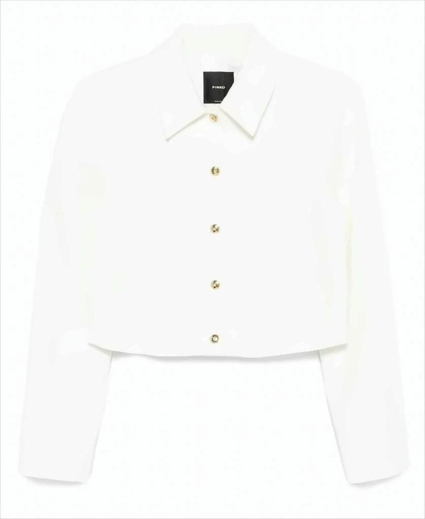 PINKO Cropped Jacket With Classic Collar