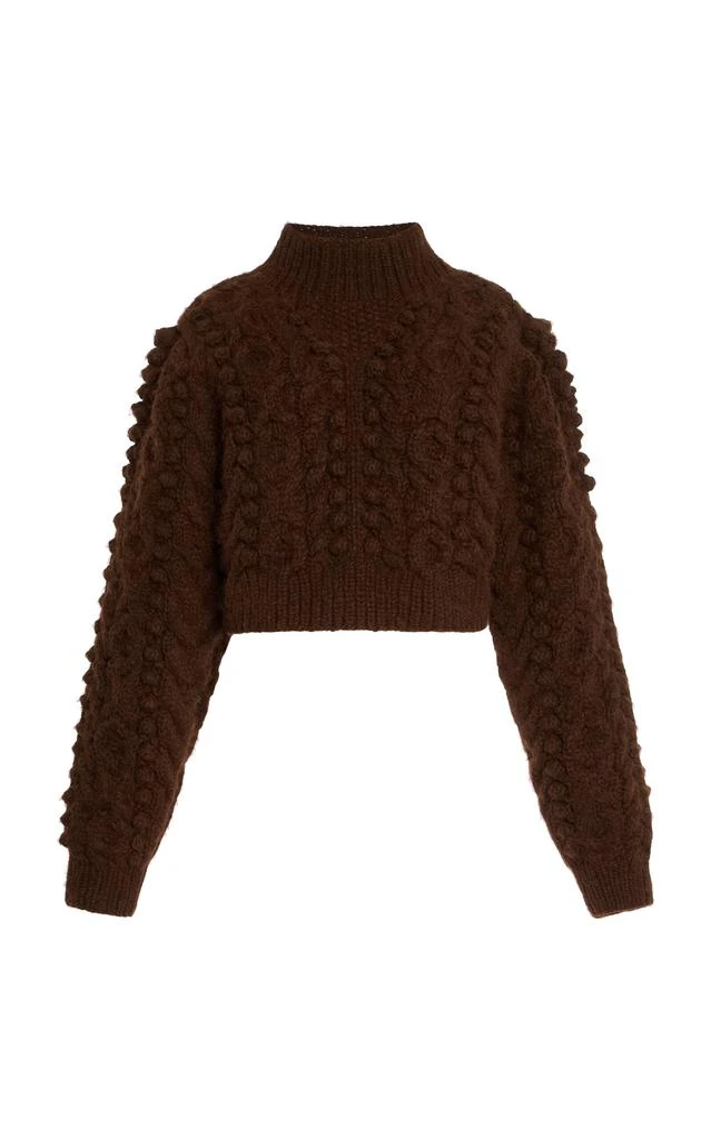 Shop Ulla Johnson Albia Alpaca-Blend Sweater Brown M Moda