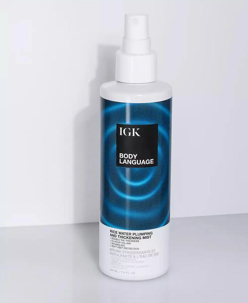 IGK Hair Body Language Rice Water Plumping & Thickening Mist 7