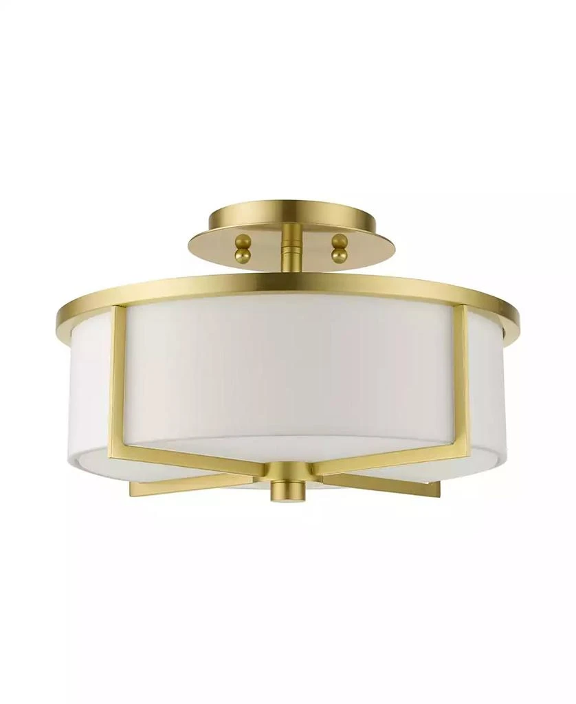 Livex Wesley 2 Lights Semi Flush 8