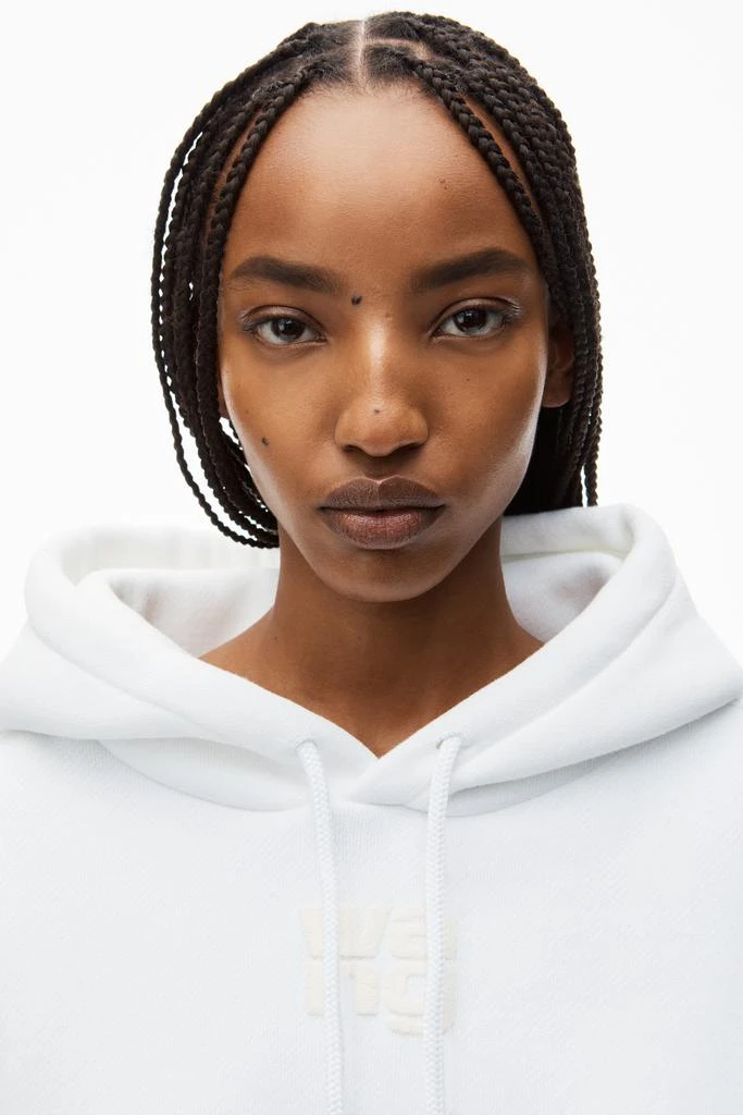 Alexander Wang PUFF LOGO HOODIE IN STRUCTURED TERRY 5