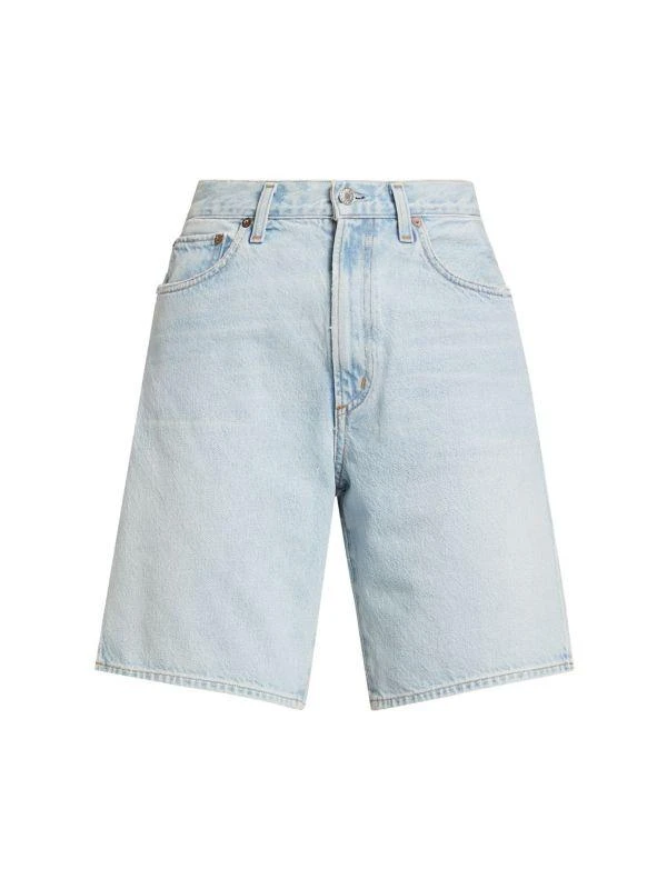 AGOLDE Vida Denim High-Rise Split Jean Shorts 6