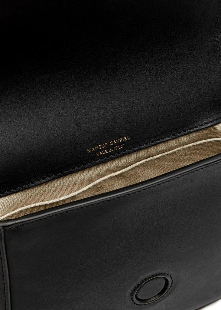 Mansur Gavriel Classic mini leather saddle bag  4