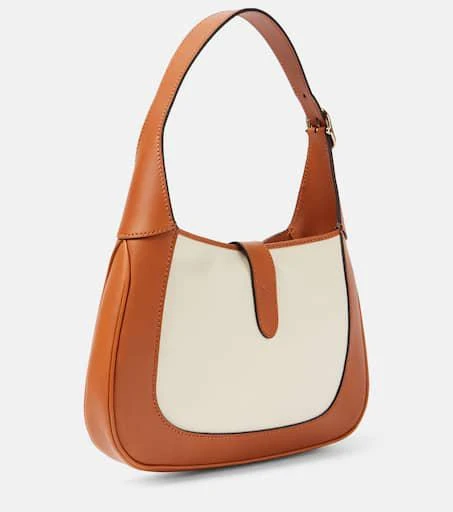Gucci Gucci Jackie Small leather-trimmed shoulder bag 4