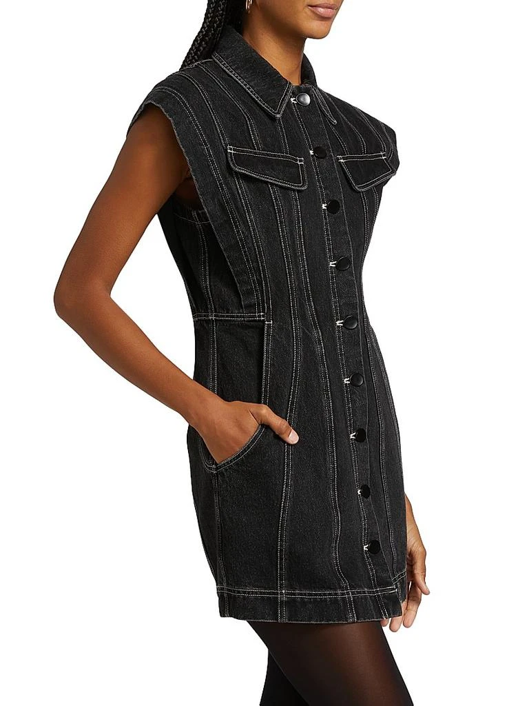 Acler Eagleton Denim Sleeveless Minidress 4