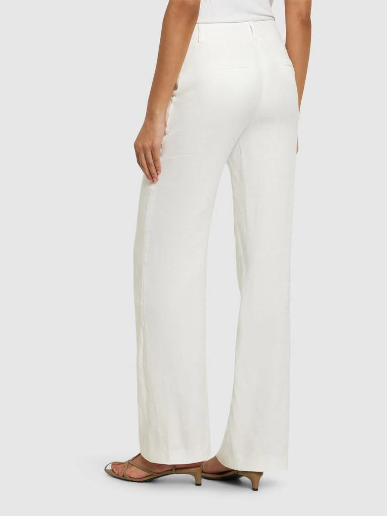 Alberta Ferretti Linen Blend Wide Leg Pants 2