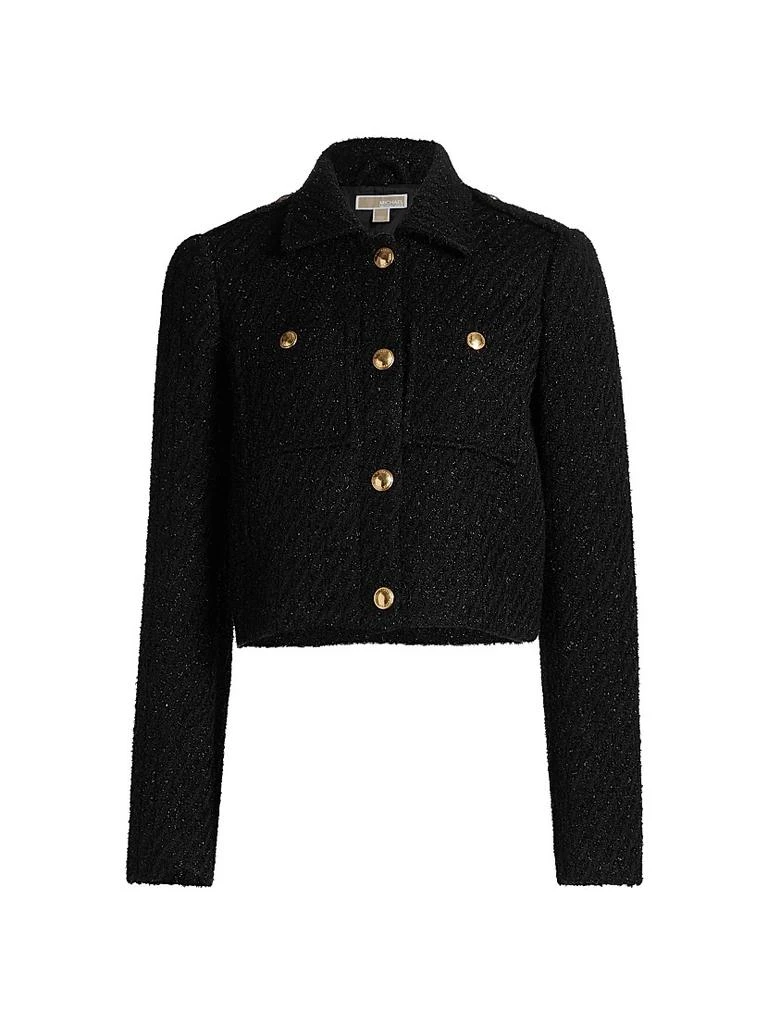 Michael Kors Metallic Tweed Wool Jacket 1