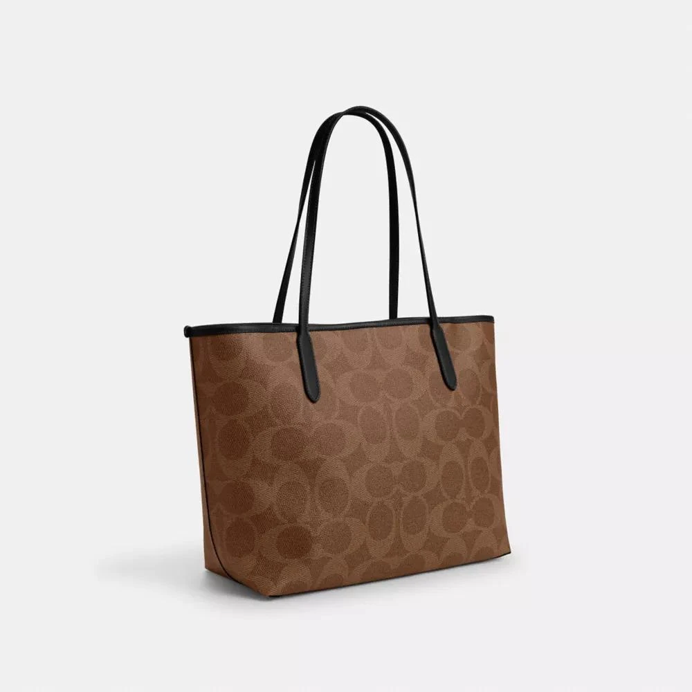 Coach City Tote Bag In Signature Canvas With Halloween Print 3