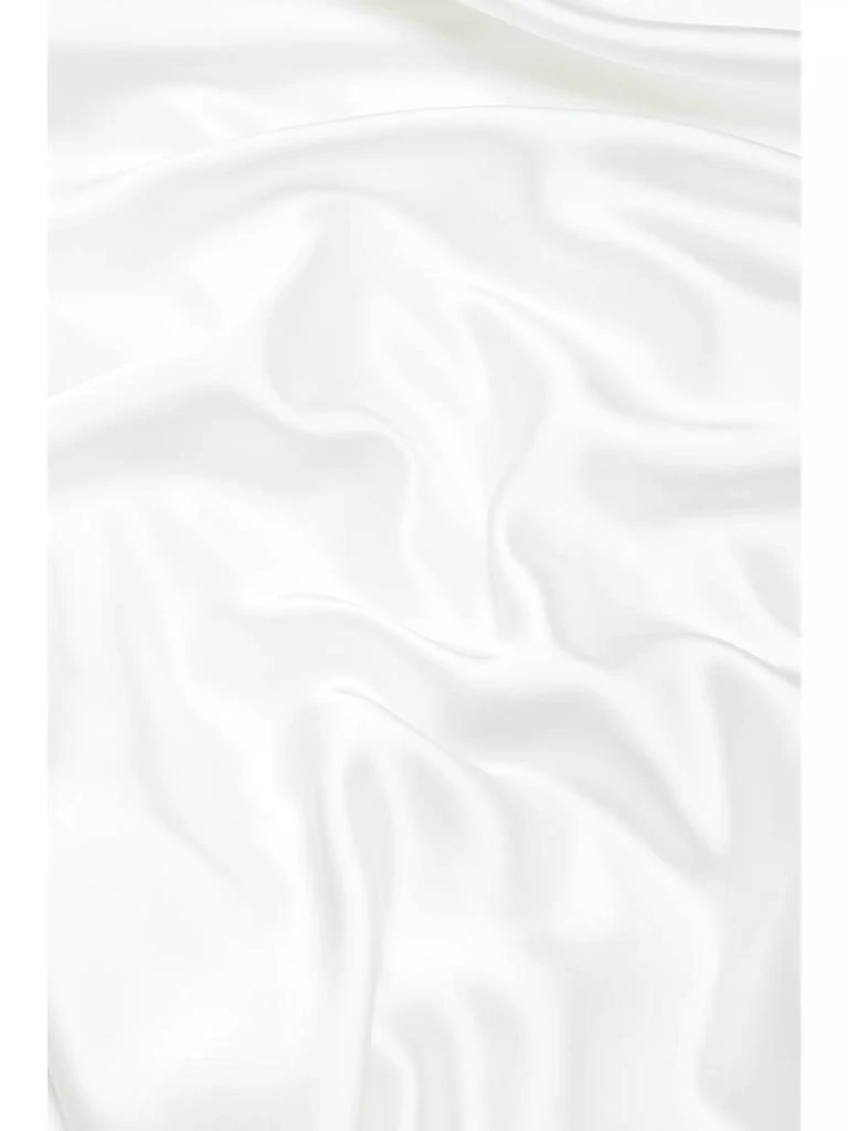 Amsale Draped Off-The-Shoulder Satin Midi-Dress 7