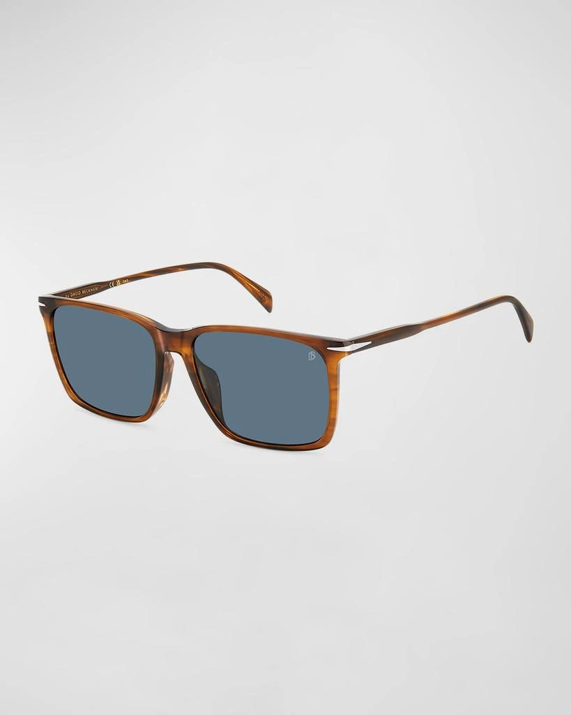 David Beckham Men's Rectangle Acetate Sunglasses 1