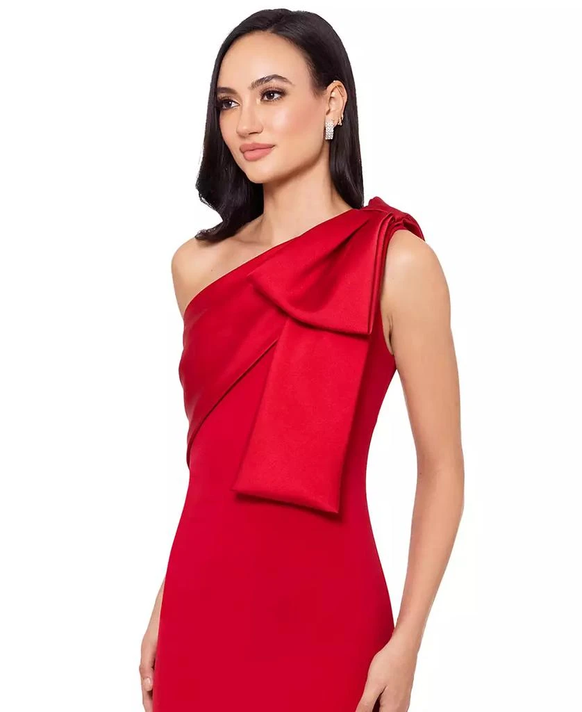 open lace back dress Amazon.com: Betsy & Adam Women's Floor-Length, One-Shoulder, Sequined, with  Bow Detail and Fitted Silhouette, Black, 8 : Clothing, Shoes & Jewelry main image 1