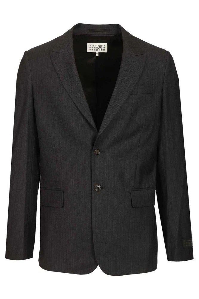 MM6 MM6 Maison Margiela Pinstripe Single-Breasted Blazer