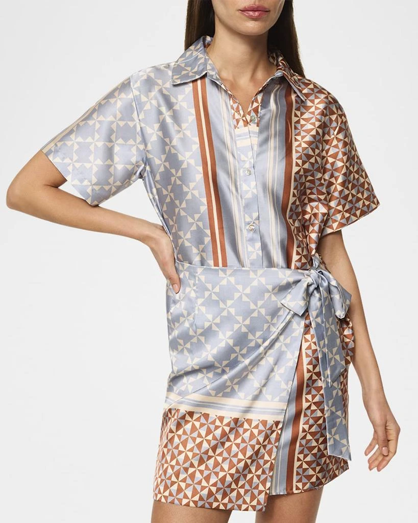 MISA Kezia Wrap Mini Shirtdress 4