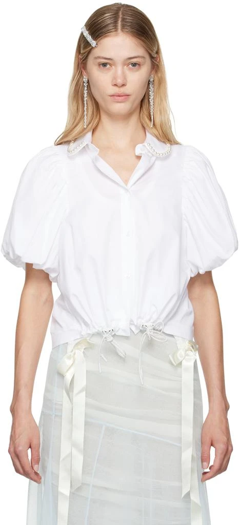 Simone Rocha White Beaded Shirt 1