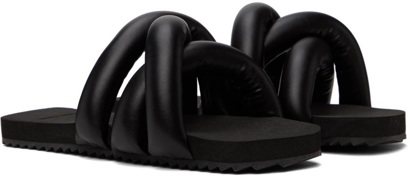 YUME YUME Black Tyre Slides - Sandals - BeyondStyle