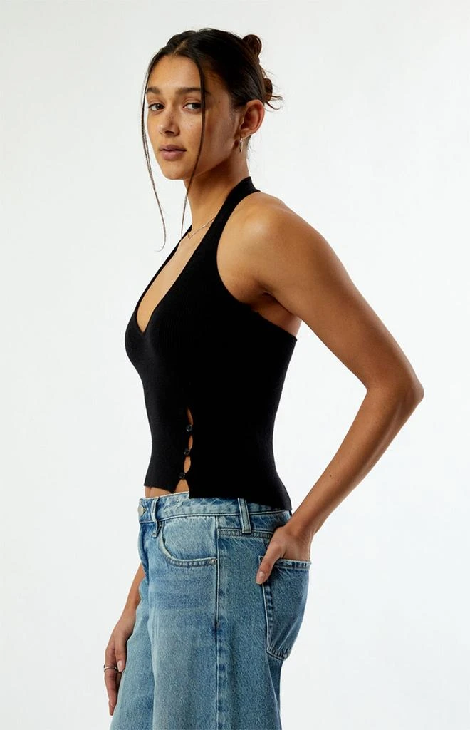 Your Favorite Button Front Sweater Halter Top 3