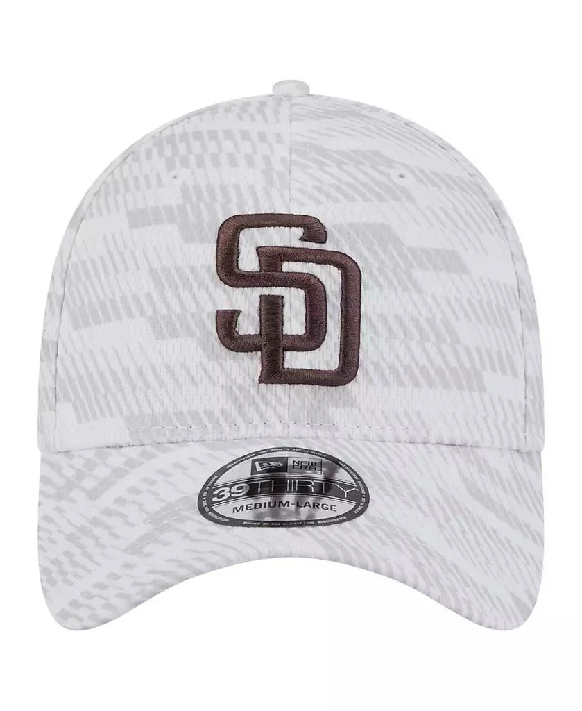 New Era Men's White San Diego Padres Graded 39THIRTY Flex Hat 2