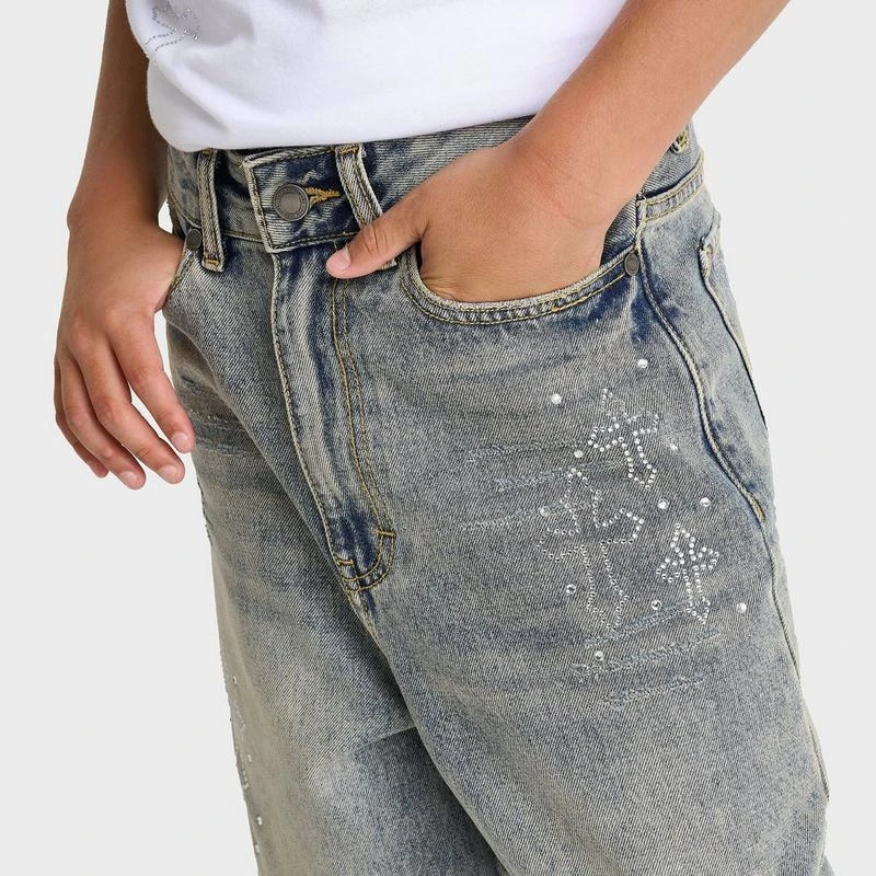 SUPPLY & DEMAND Kids' Supply & Demand Timber Cross Denim Shorts 5