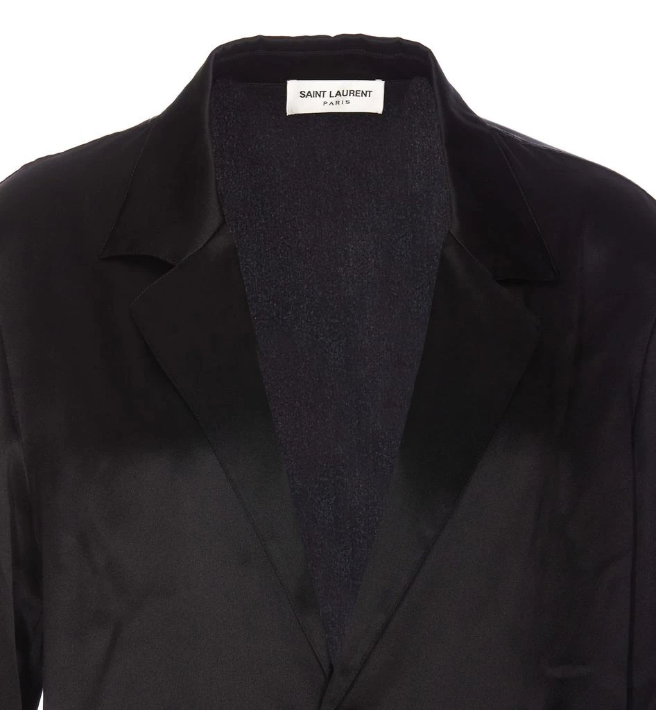 Yves Saint Laurent Silk Satin Crepe Shirt Style Pijama Shirt 4