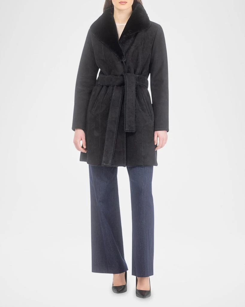 Gorski Merino Shearling Lamb Stroller With Belt 2