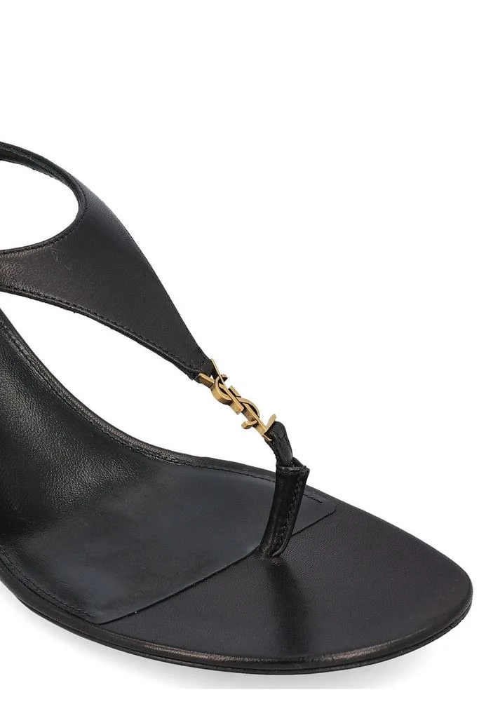 Yves Saint Laurent Saint Laurent Cassandra Logo Plaque Slingback Sandals 4