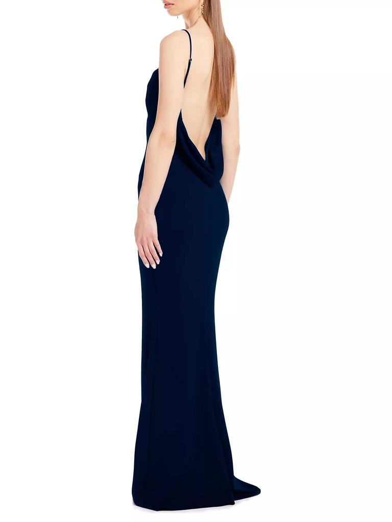 Katie May Jersey Cowl-Back Gown 3