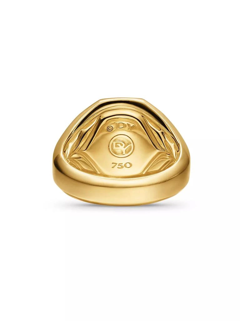 David Yurman Streamline Signet Ring in 18K Yellow Gold, 18MM 5