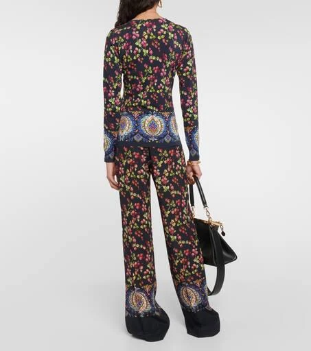 ETRO Printed silk-blend sweaters 3