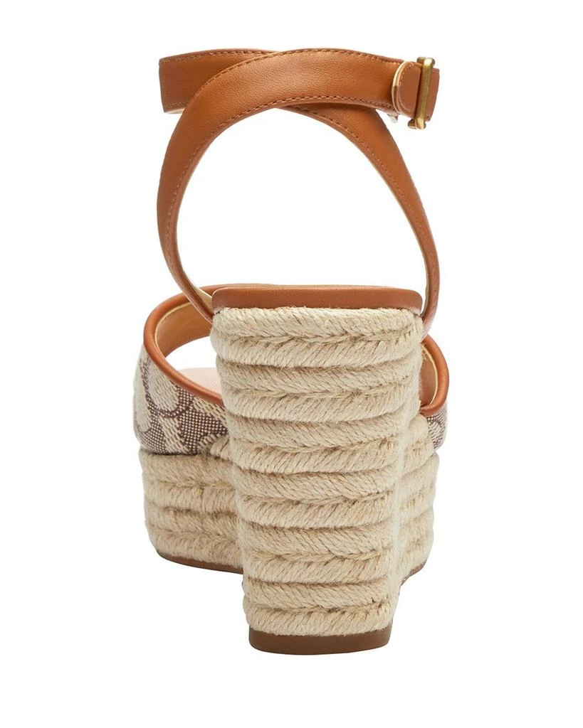 Coach Women's Signature Jacquard Espadrille Wedge Sandals 4