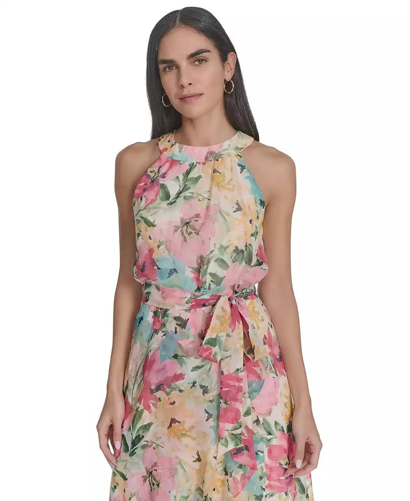 Jessica Howard Petite Floral-Print High-Low Midi Dress 3